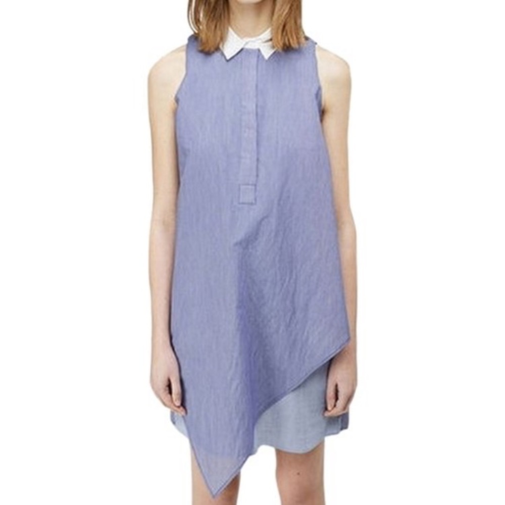 Band of Outsiders blue striped shirt dress. Size 2